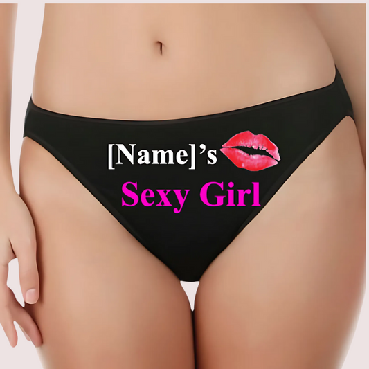 Customize Sexy Girl Cotton Mid Rise Underwear