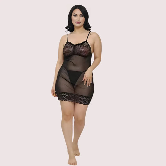Sheer Babydoll Slip Dress for Women