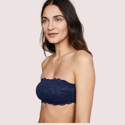 Sexy Tube Bandeau Bra Top in Striking Cobalt