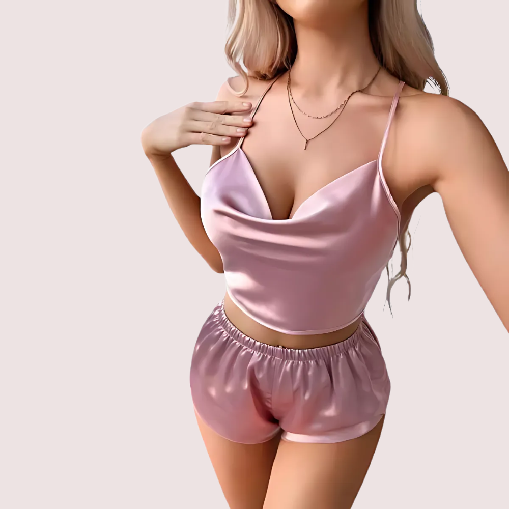 Luxury Silk Camisole & Shorts Set