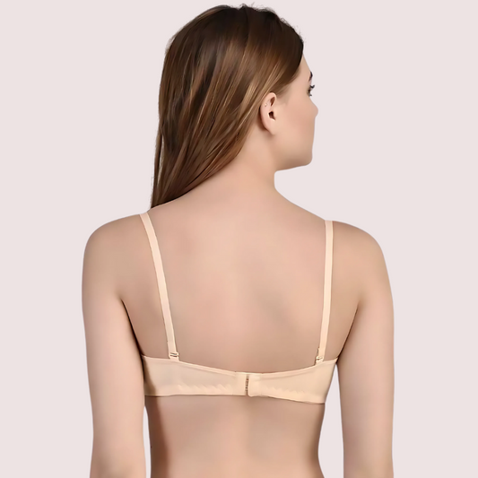 Women Beige Full Coverage Lightly Padded Bra