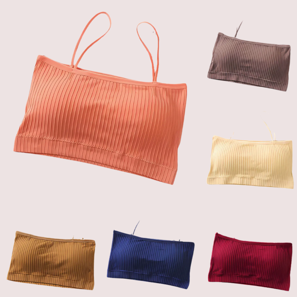 2 Pack Cute & Comfy lightly padded cami bra