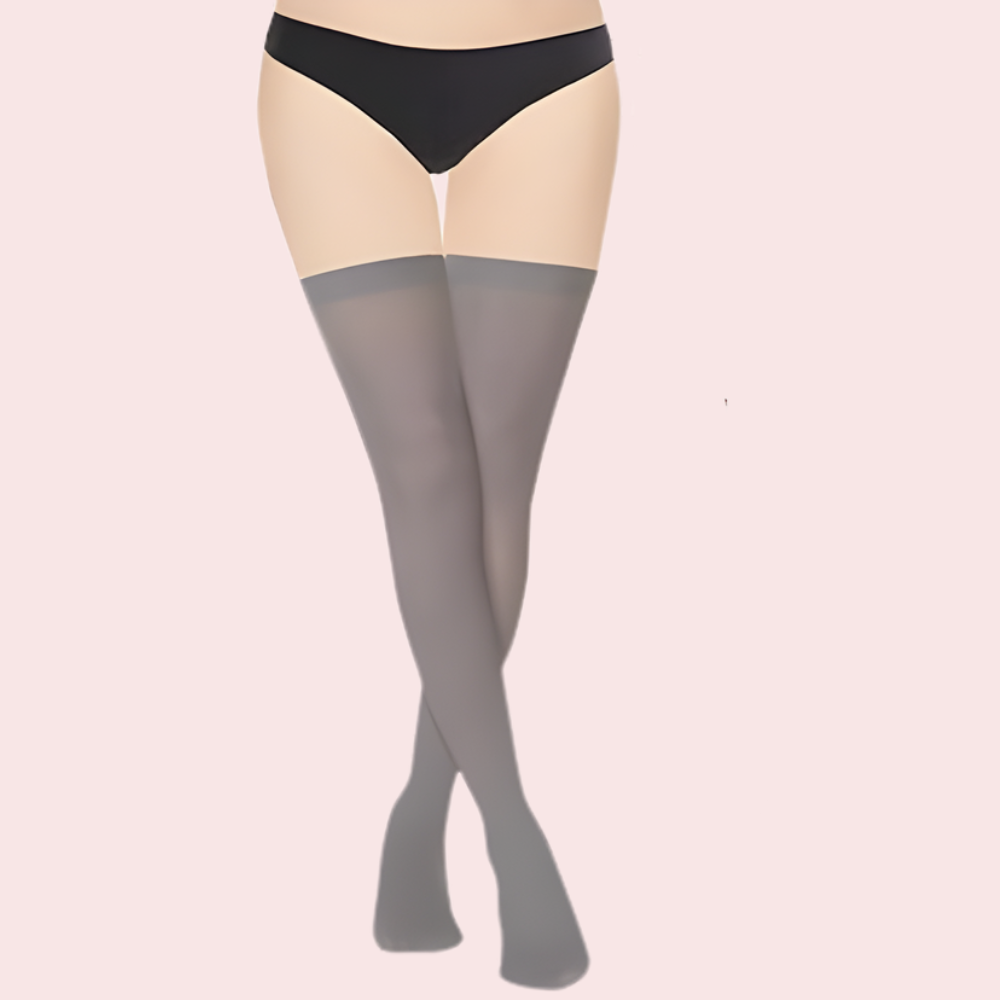 Soft Sheer Thigh-High Stockings - Pack of 2 (Brown & Grey Combo)