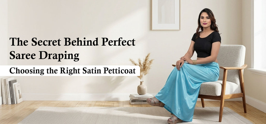 The Secret Behind Perfect Saree Draping: Choosing the Right Satin Petticoat