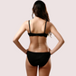 Women's Classic Smooth Black Bra And Panty Set