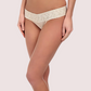 No Secret Light Cream V Shape Lace Waistband Thong Panty