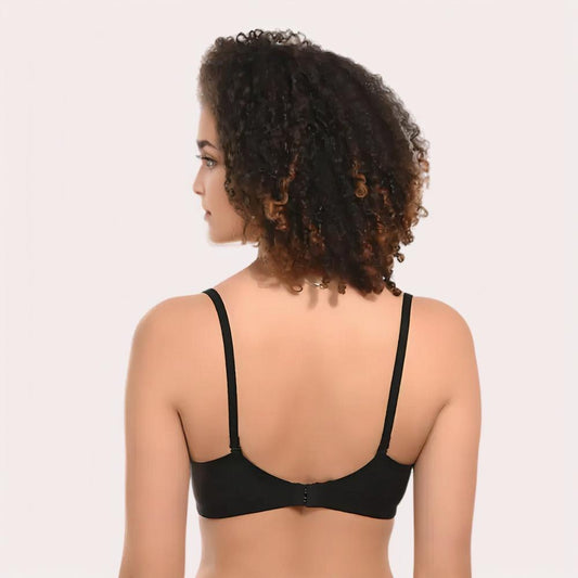Velvet Touch Black Lightly Padded Bra