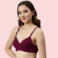 Burgundy Bloom â€“ Maroon Padded Bra (2-Pack )