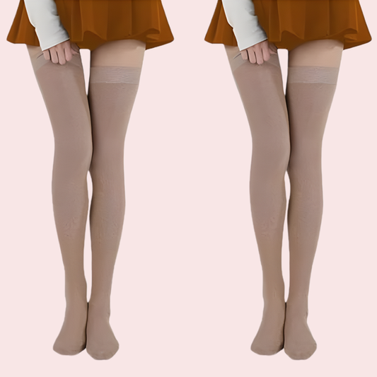 Premium Sheer Nude Stockings - Pack of 2 (Ultra Soft & Stretchable)