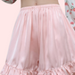 Women Ruffles Satin Faux Silk French Underwear