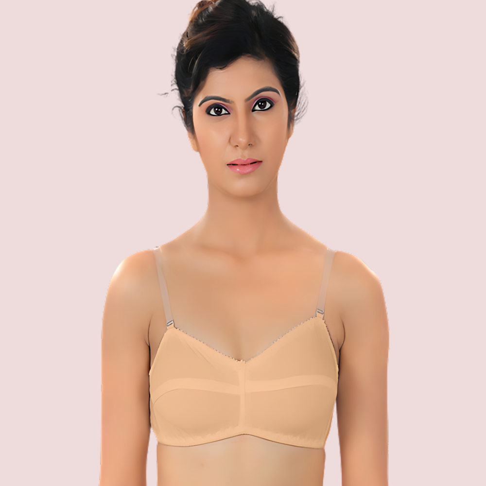Cool Creamy Transparent Strap Bra(Pk Of 2)