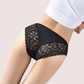 Crimson Elegance Lace Low-Waist Underwear