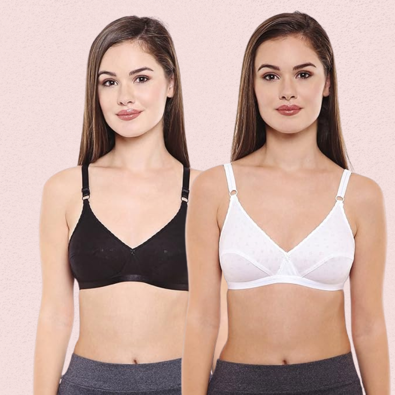 Womenâ€™s Cotton Classic Regular Bra â€“ Pack of 2