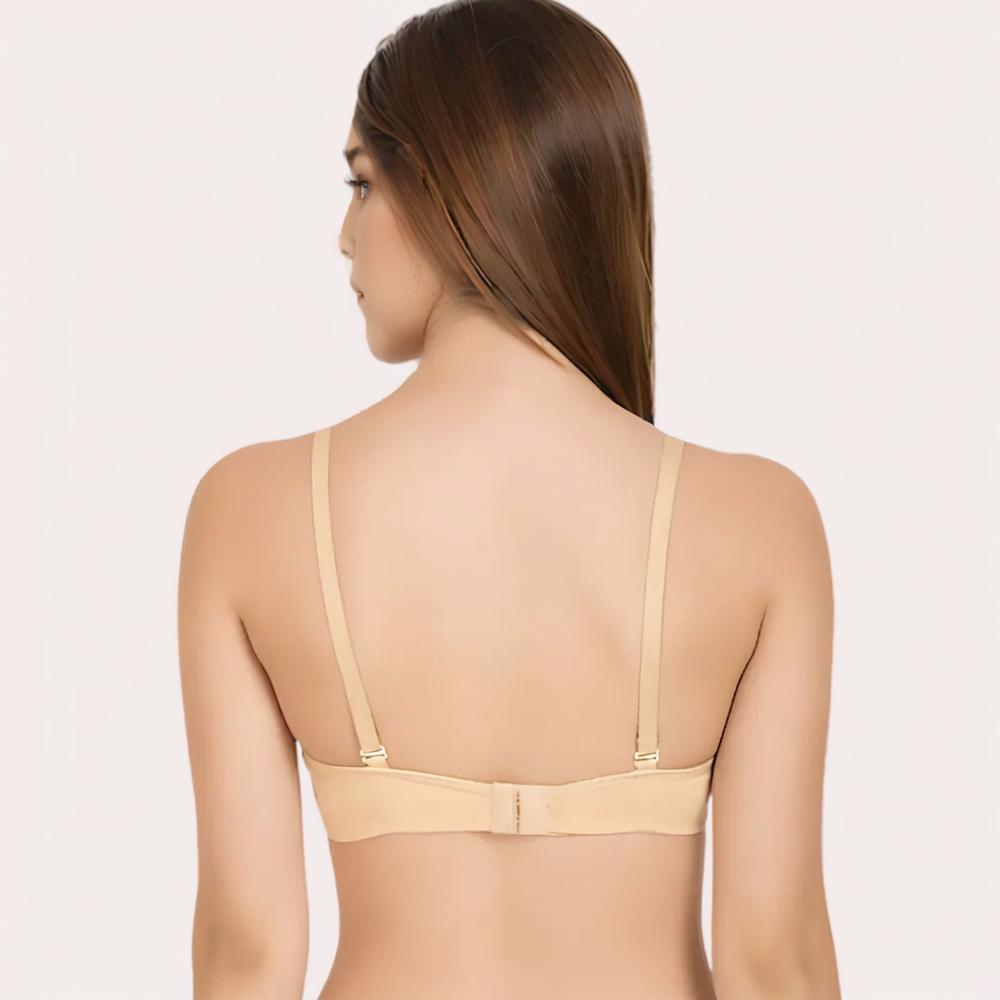 Vanilla Veil Summer-Ready Beige Cotton Bra