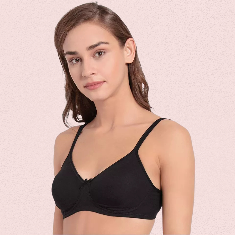 Ultra-Soft Cotton Non-Wired Bra for Women â€“ Set of 2