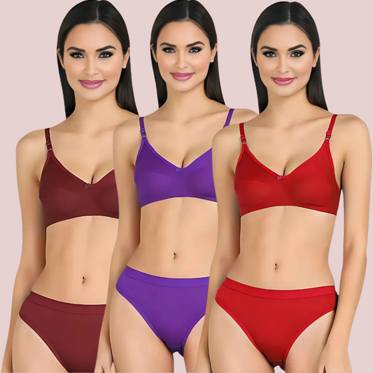 Cotton Cloud Comfort Bra Set 3-Pack