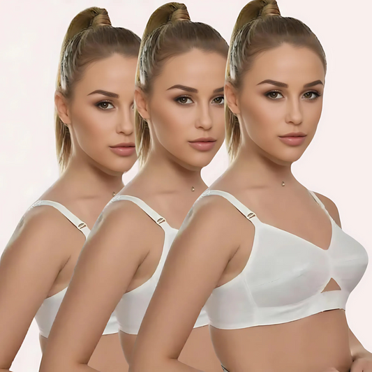 BreezeLite Cotton Bra 3 Pack Summer Essential