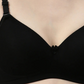Passion Plunge â€“ Black Seamless Padded Bra