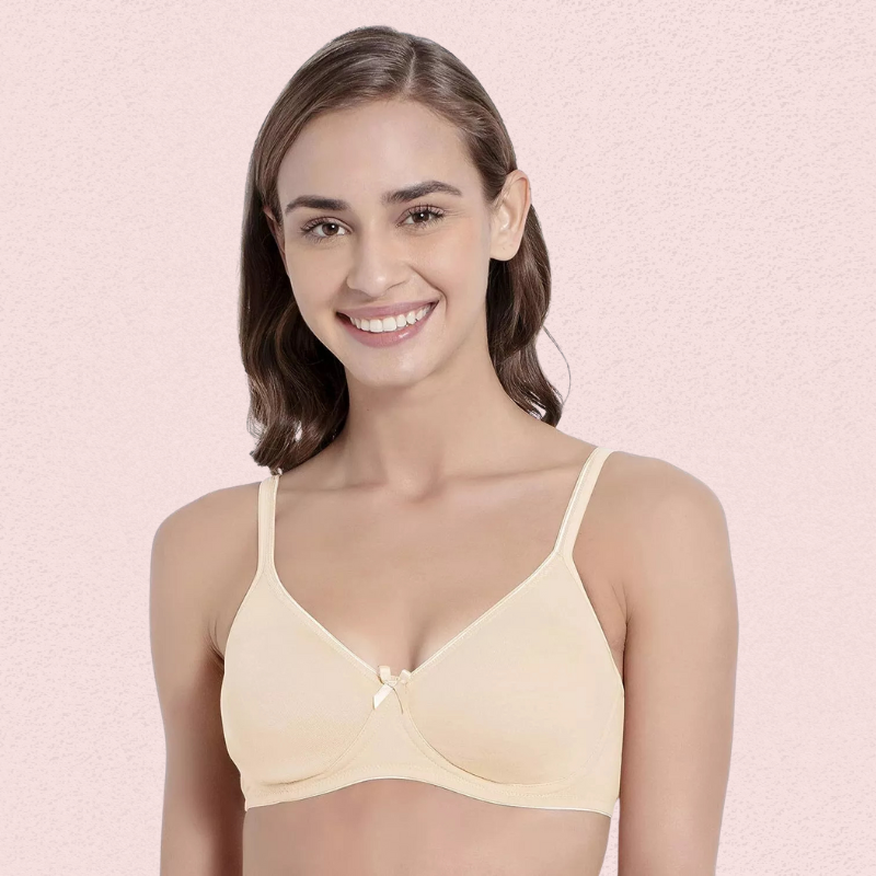 Womenâ€™s Soft Cotton Non-Wired Bra (Pack of 2)