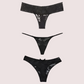 Lace Mesh Thong Panties