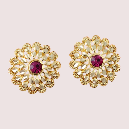 Traditional Gold Finish Earrings Set â€“ Pack of 4 for Women