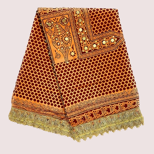 Fashion & Heritage Womenâ€™s Solid Cotton Pichora â€“ Elegant Dupatta