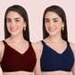 Womenâ€™s Full Coverage Daily Wear Bra Set â€“ Pack of 2