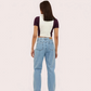 Women's Purple "Campus" Zip Polo Crop Top Collegiate-Inspired Style