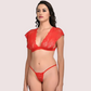 Very Sexy Red Lace Bra G-String Set