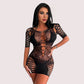 â€œMidnight Web Cutout Mini Bodystockingâ€
