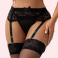 Maison Desiree Sexy Lace Garter Belt with Four Wide Straps