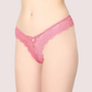 Pink Lace Design Womenâ€™s Thongs ( Pack of 1 )