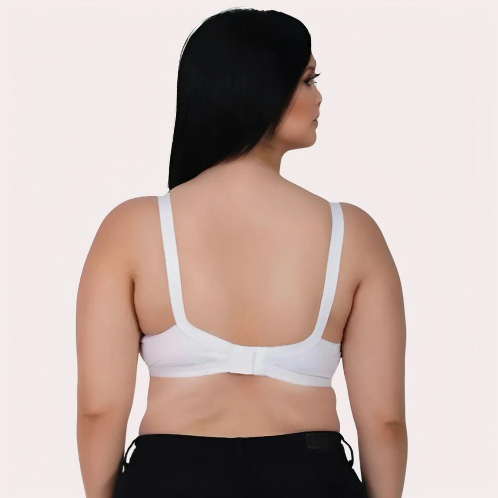 PureBreeze 4-Pack White Cotton Bras for Summers