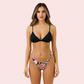 Pink Snake Print Bikini Bottom High-Cut Swimwear Separate (Bottom Only)