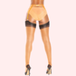 Sheer Thigh-High Stockings Pack of 2 - Ultra-Smooth, (Black & Nude Combo)