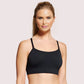Female Black Spaghetti Straps Cami Bra