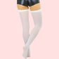 SoftSheer Thigh-High Stockings Duo (White + Nude) - Pack of 2