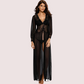 Romantic Sheer Elegance Black Nightgown
