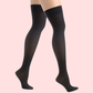 Classic Duo Thigh-High Stockings (Black + Nude) - Pack of 2
