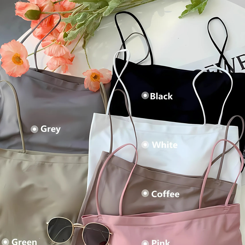 Ease Fit Lightly Padded Camis Ã¢â‚¬â€œ 2 Pack