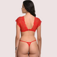 Very Sexy Red Lace Bra G-String Set