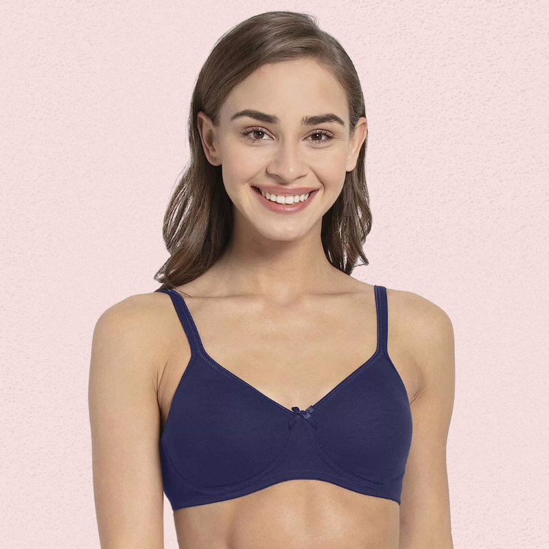 Ultra-Soft Cotton Non-Wired Bra for Women â€“ Set of 2