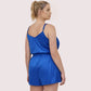 Lace Trim Satin Short Camisole Set