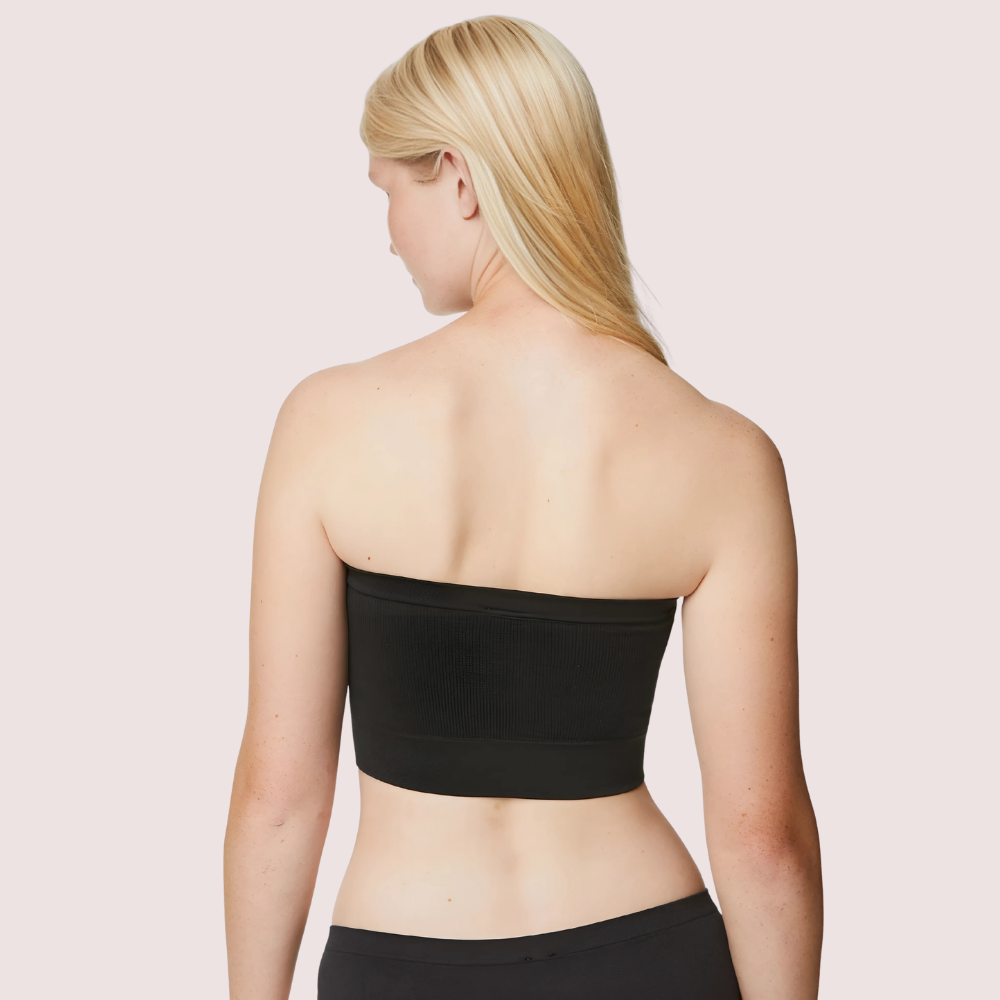 Non-Wired Seamless Tube Bra Panty Set for Daily Wear